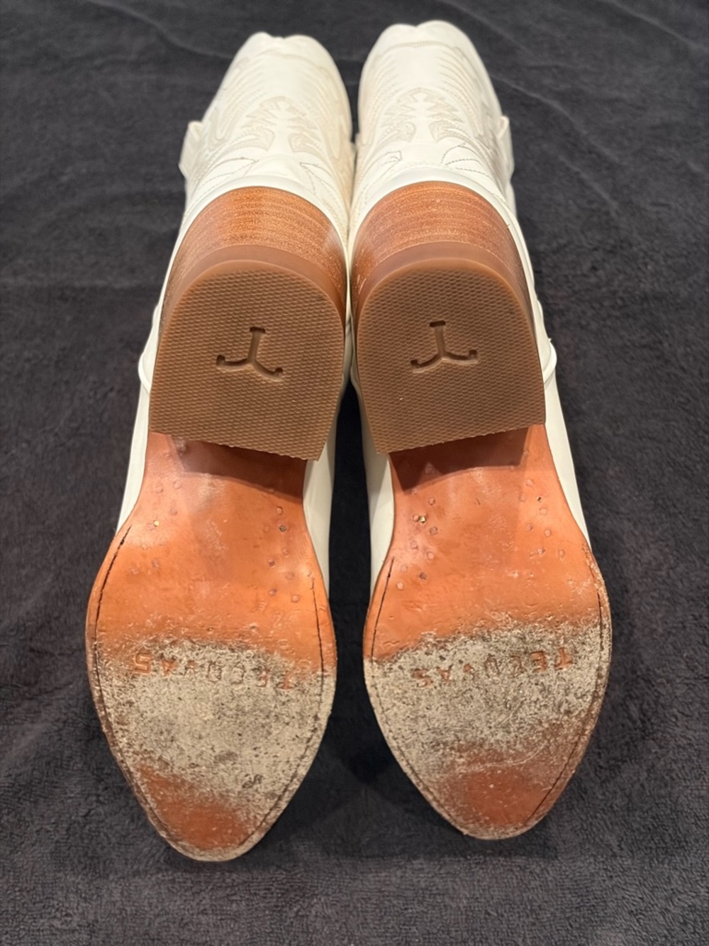 EUC Tecovas Abby Snow Cowhide Handmade Cowboy Boots - Picture 7 of 7